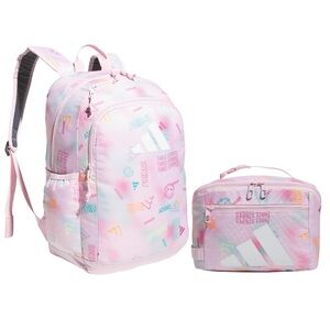 MATCHING SET Adidas Affiliate Lunchbox & 18in Backpack W/ Laptop Sleeve Pink